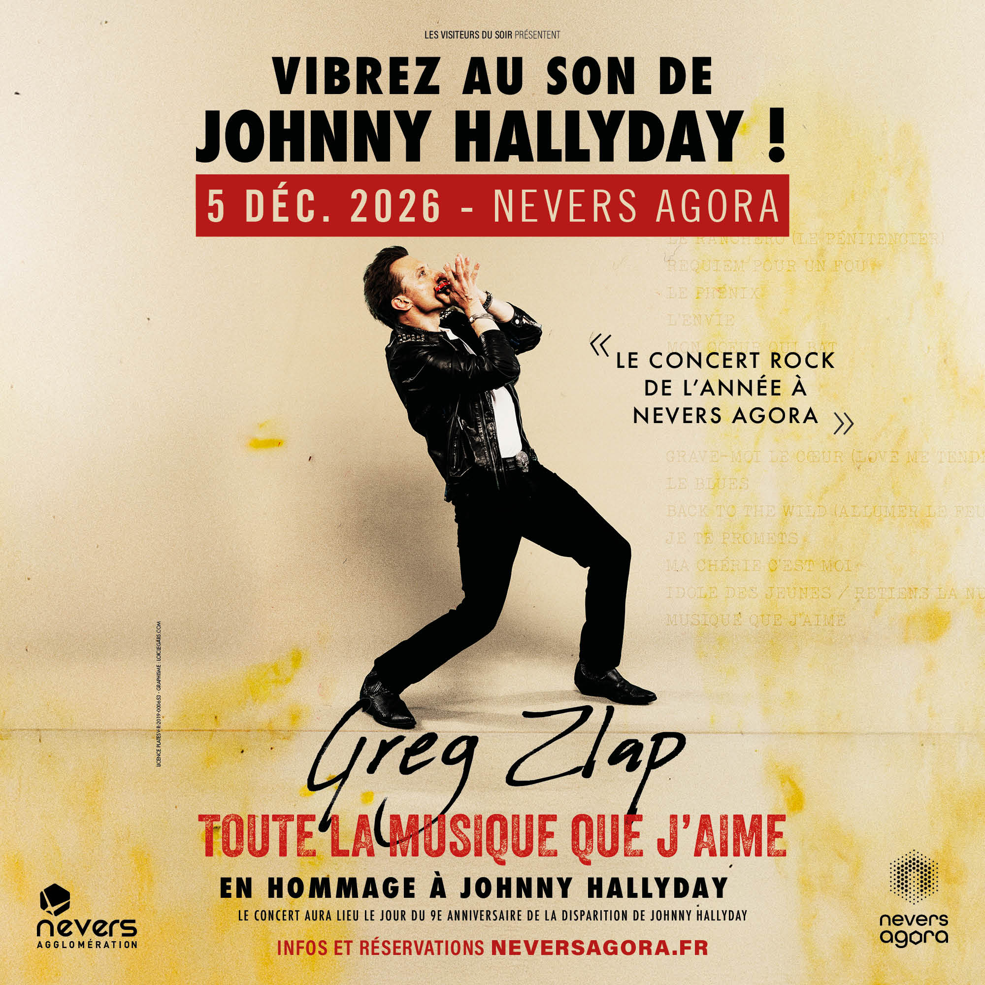 Le concert de Greg Zlap est reporté au 5 décembre